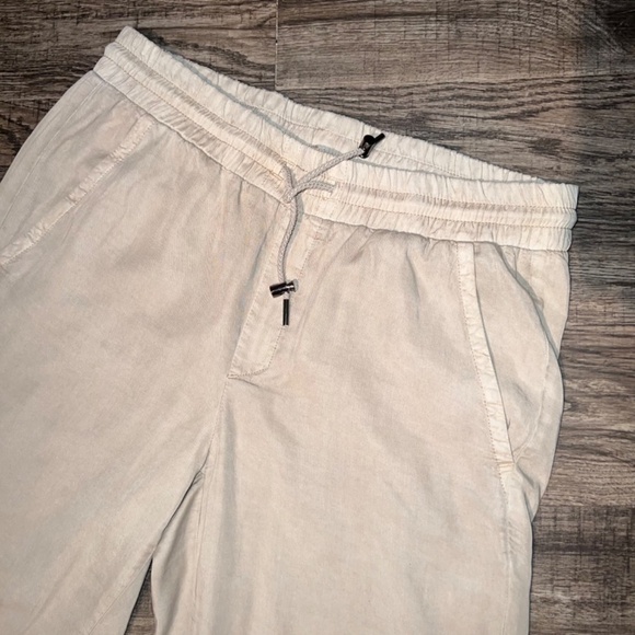 Zara Khaki Drawstring Joggers Womens size L - Picture 3 of 5